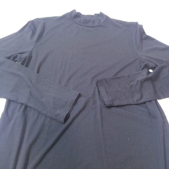 J.Jill Wearever Collection Black Mock Neck Long Sleeves Maxi Dress - Picture 7 of 11